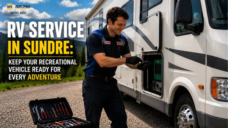 RV Service in Sundre — professional RV and fleet maintenance at Jeftec Auto Service