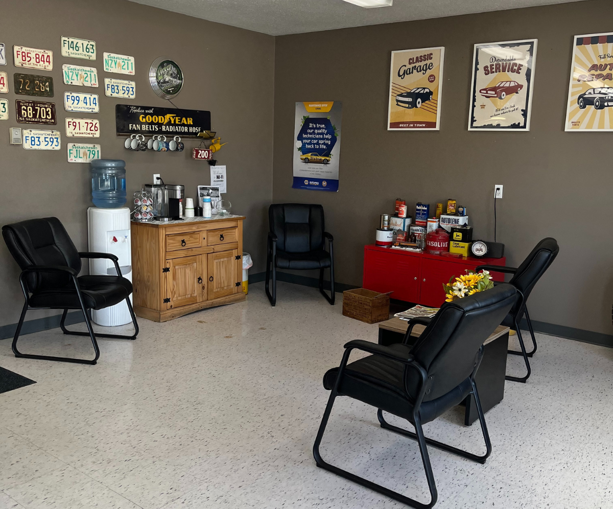 Waiting area at Jeftec Automotive